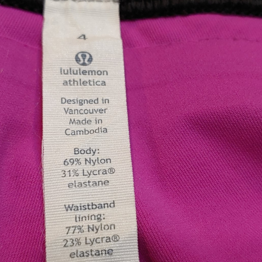 Lululemon Crop Leggings Size 4 - Picture 4 of 4
